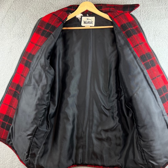 Vintage Woolrich Mackinaw Buffalo Plaid Wool Hunting Jacket Size Large - Picture 4 of 10